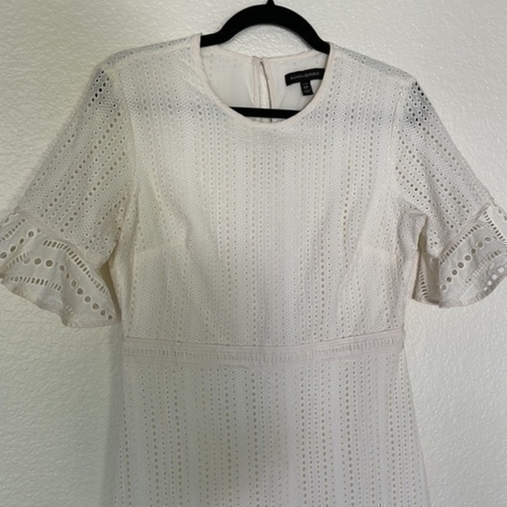 Banana republic 10 P cream white crocheted lace dress